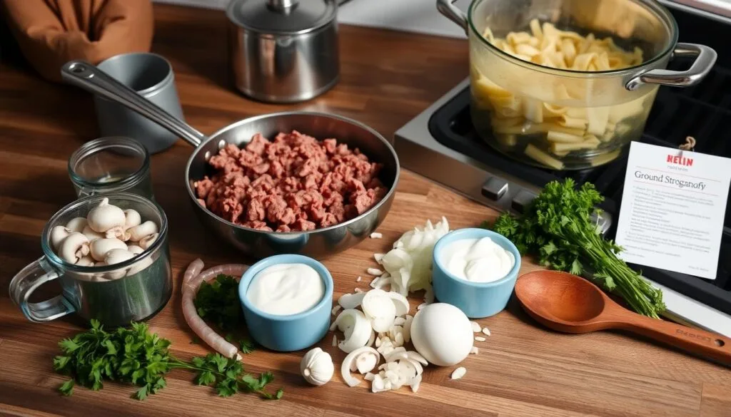 Ground Beef Stroganoff Kitchen Preparation Ground Beef Stroganoff Kitchen Preparation