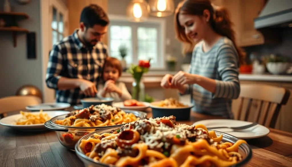 family-friendly cooking for Philly Cheesesteak Pasta family-friendly cooking for Philly Cheesesteak Pasta